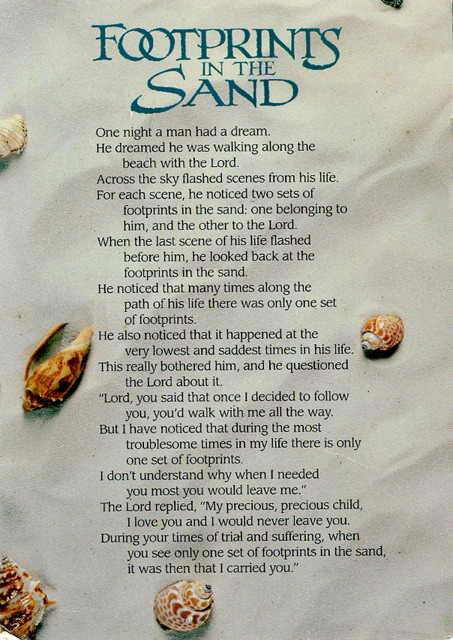 http://www.theaccapellaqueen.com/images/footprints_in_the_sand.jpg
